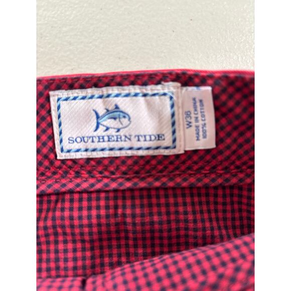 Southern Tide Men's Shorts Size 36 Red Fish Embroidered Summer Casual - Picture 3 of 10